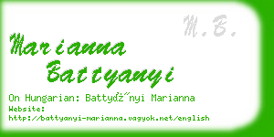 marianna battyanyi business card